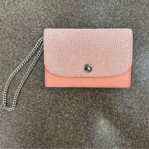 Pink Textured Women's Wallet